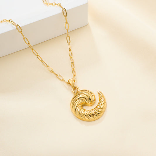 Cowherd spiral pendant necklace